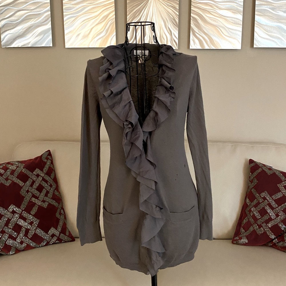 Ann Taylor | LOFT Grey Cardigan Sweater